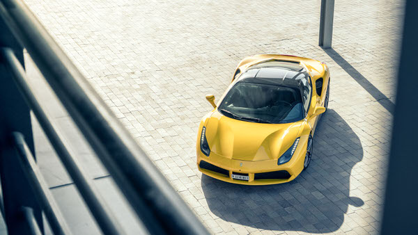 Photograph Nigel Harniman Ferrari 488 Gtb on One Eyeland