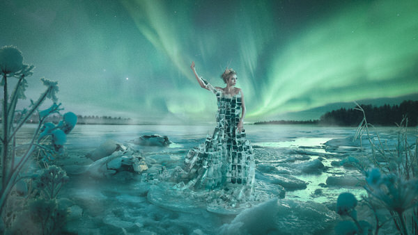 Photograph Suvi Sievila Ice Dress The Maiden Of Finland on One Eyeland