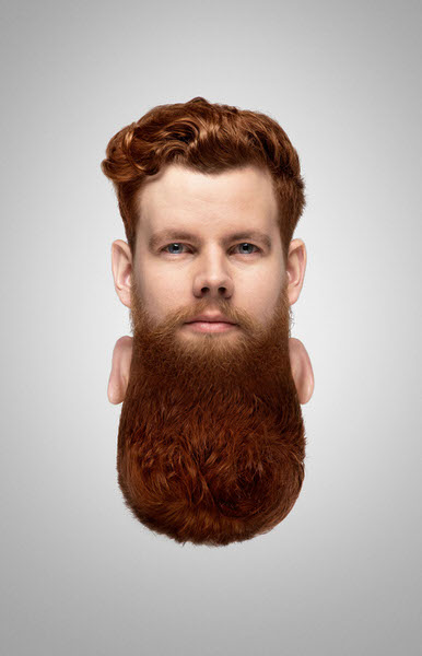 Photograph Owen Smith Beard Reflection on One Eyeland