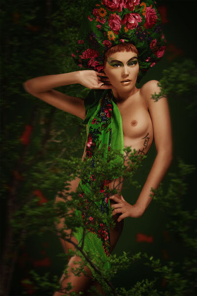 Photograph Grigorii Goriachev Russian Girl on One Eyeland