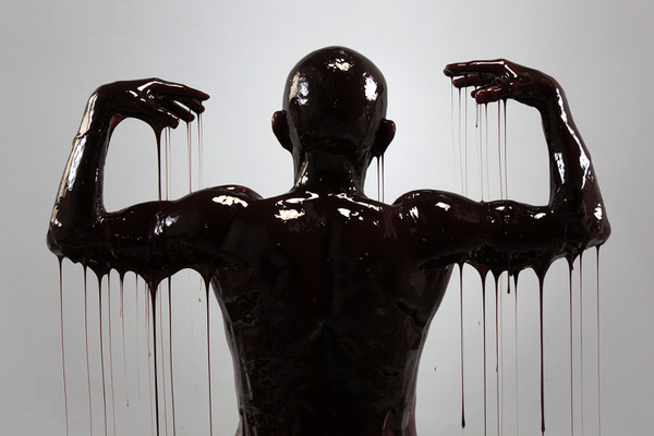 Photograph Roberto Falck Pablo In Chocolate Figures on One Eyeland