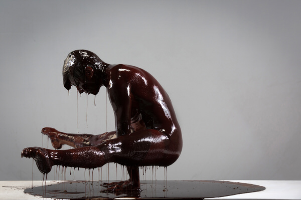 Photograph Roberto Falck Sofis In Chocolate Figures on One Eyeland