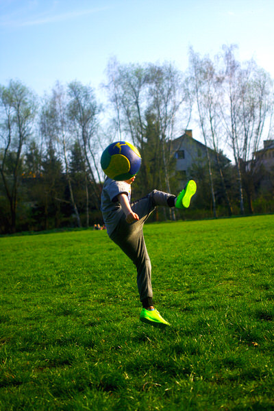 Photograph Ann Kolodziejska Socer Player on One Eyeland