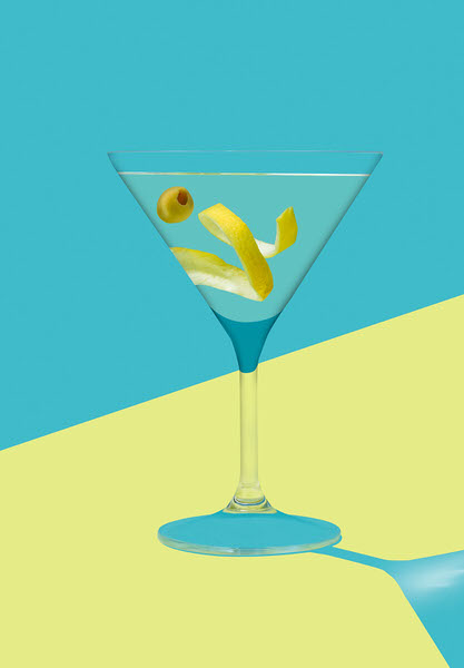 Photograph Jonathan Knowles Art Deco Drinks on One Eyeland