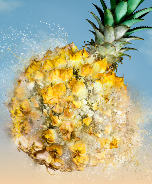 Photograph Jonathan Knowles Exploding Pineapple on One Eyeland