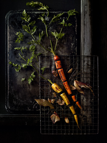 Photograph Greg Stroube Reconstructed Food  Carrots on One Eyeland