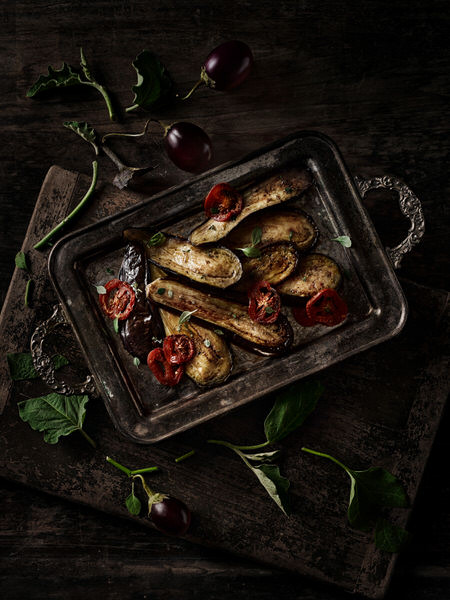 Photograph Greg Stroube Reconstructed Food  Eggplant on One Eyeland