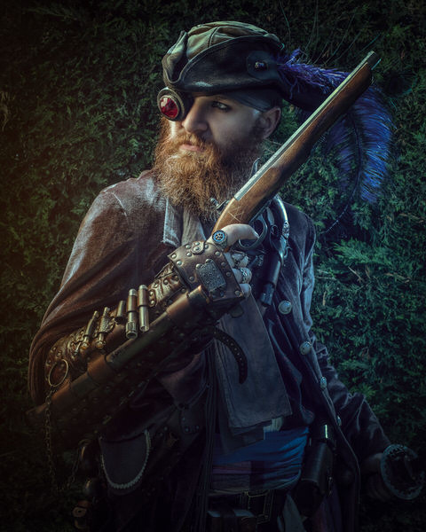Photograph Antti Karppinen Steampunk Pirate on One Eyeland