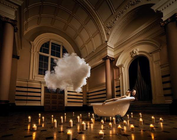 Photograph Rj Muna Your World Above The World - Created In Collaboration With Artist Berndnaut Smilde on One Eyeland