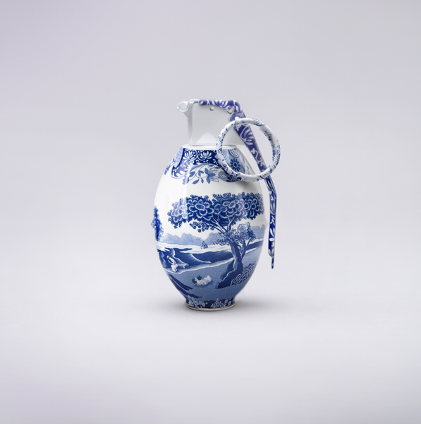 Photograph David Krovblit Bone China Grenade on One Eyeland