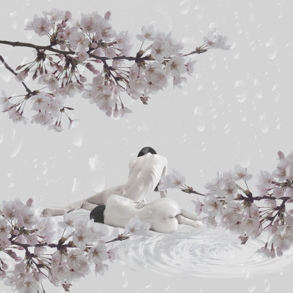 Photograph Sui Sawada Self Portrait Cherry Blossoms on One Eyeland