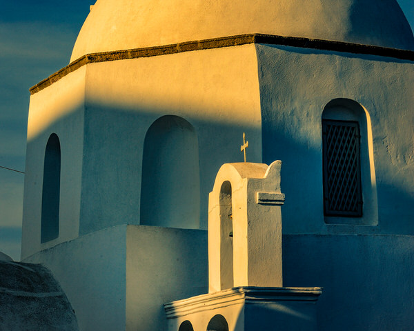 Photograph Nigel Hudson Blue And Gold In Santorini on One Eyeland