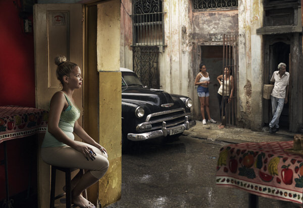 Photograph Markku Lahdesmaki Havana Taxi Company on One Eyeland