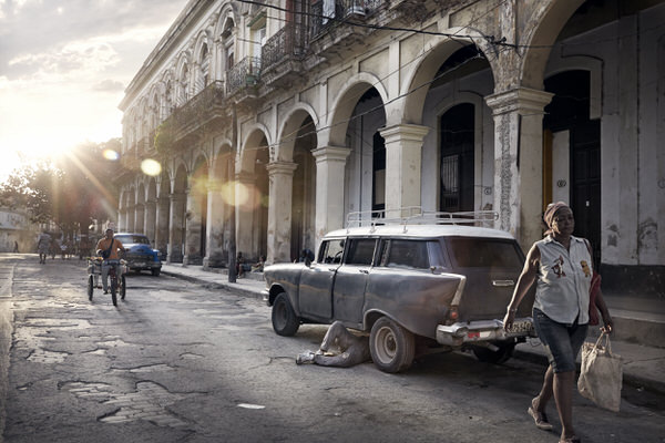 Photograph Markku Lahdesmaki Havana Taxi Company on One Eyeland