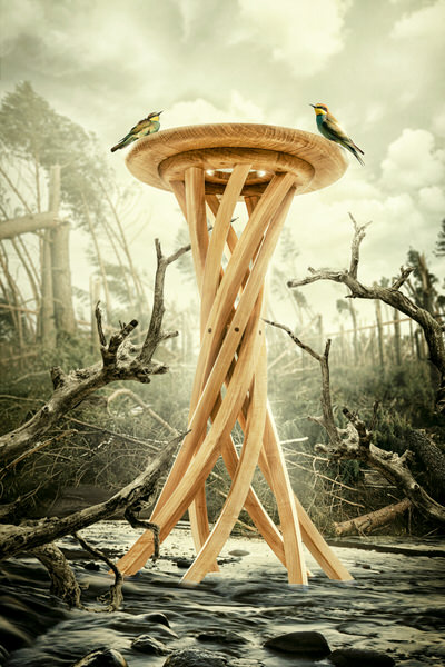 Photograph Pavel Tamm After The Storm Cyclonic Side Table on One Eyeland