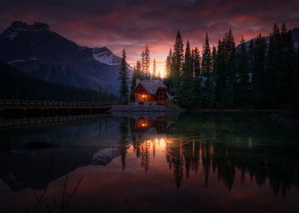 Photograph Juan Pablo De Miguel Amanecer En Emerald Lake on One Eyeland