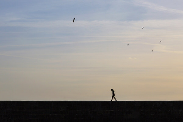 Photograph Mark Benham Solitary Walk on One Eyeland