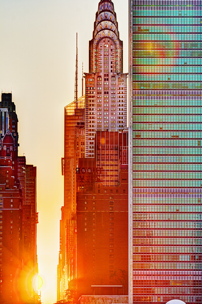 Photograph Mitchell Funk Sun In The Street Nyc on One Eyeland