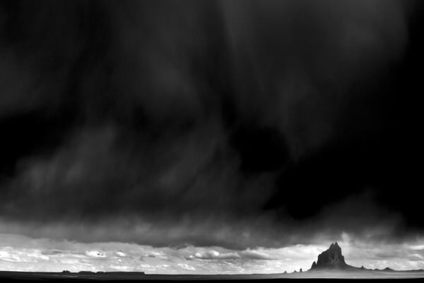 Photograph Jory Vander Galien Shiprock Under The Storm From Us Hwy 64 on One Eyeland