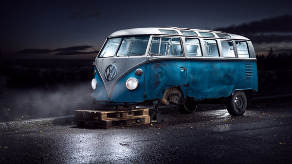 Photograph Petri Damsten Vw Kleinbus Full on One Eyeland