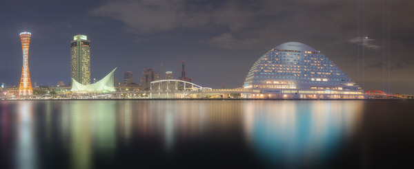 Photograph Naoki Fujihara Nightscape Of Kobe City In Japan on One Eyeland