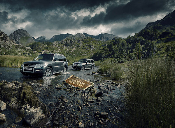 Photograph Nigel Harniman Mitsubishi Shogun Press Campaign Image 2018 on One Eyeland
