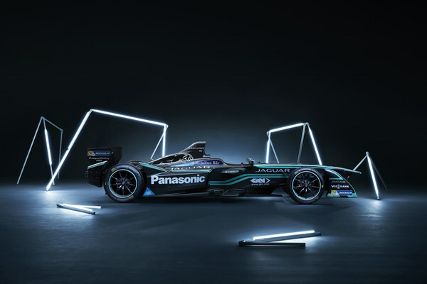 Photograph Nigel Harniman Jaguar Itype 2 Formula E Racing Livery on One Eyeland