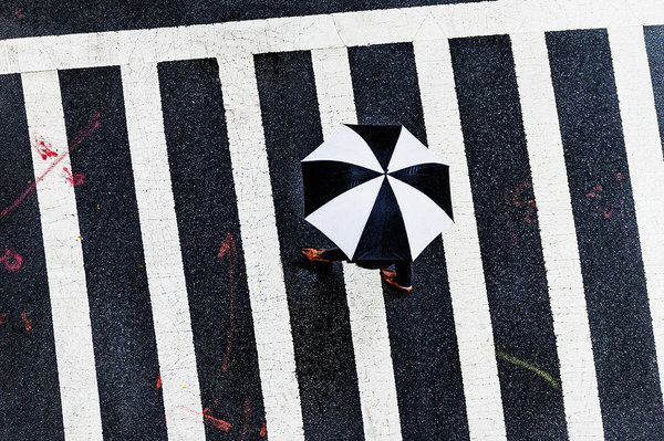 Photograph Mitchell Funk Street Lines on One Eyeland