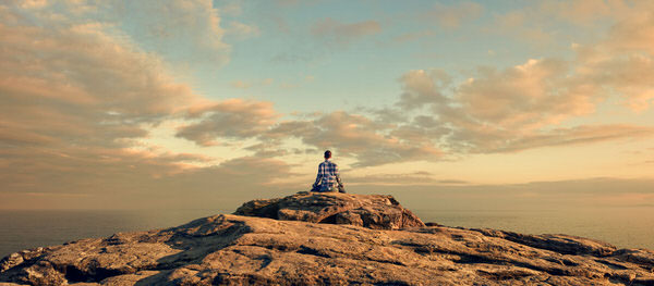 Photograph Greg Abramowicz Yoga Meditation on One Eyeland