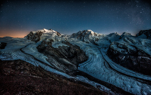 Photograph Peter Svoboda Glaciers In The Silent Night on One Eyeland