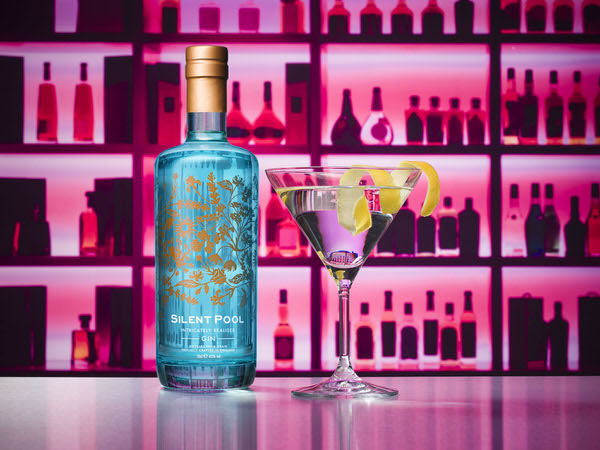 Photograph Jonathan Knowles Silent Pool Gin on One Eyeland