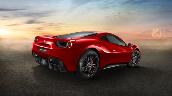 Photograph Luzzitelli Danieli Ferrari 488 Gt on One Eyeland
