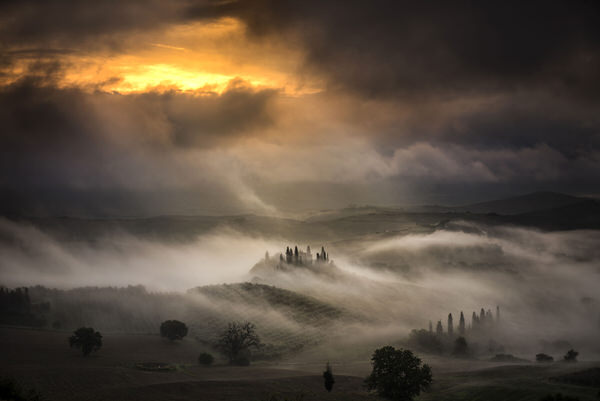 Photograph Alberto Ghizzi Panizza Waves Of Light And Fog on One Eyeland