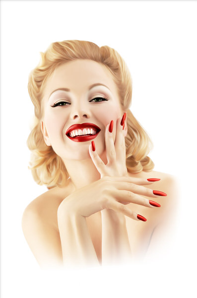 Photograph Luzzitelli Danieli Pinup Tribute To Vargas on One Eyeland