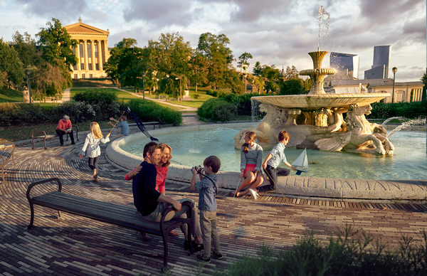 Photograph Kevin Steele Philly Fountain on One Eyeland