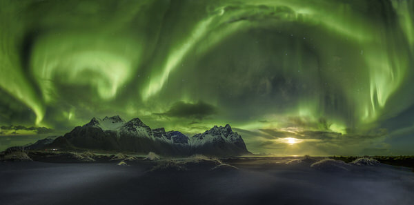 Photograph Peter Svoboda Moon Rise During The Sky Burst on One Eyeland