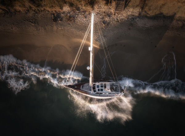 Photograph Ben Welsh Abandoned Sailing Boat on One Eyeland