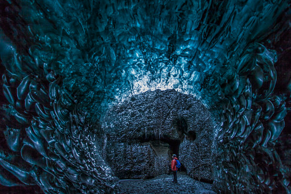 Photograph Peter Svoboda Crystal Tunnel Inside The Glacier on One Eyeland