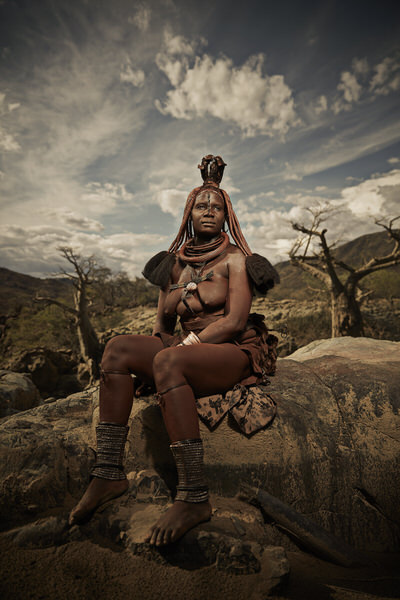 Photograph Chris Gordaneer Himba 3 on One Eyeland