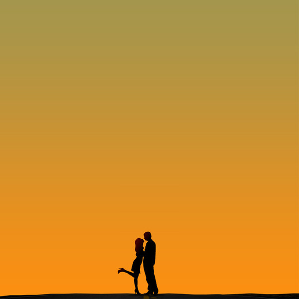Photograph Pavel Pomoleyko Wedding Couple At Sunset on One Eyeland