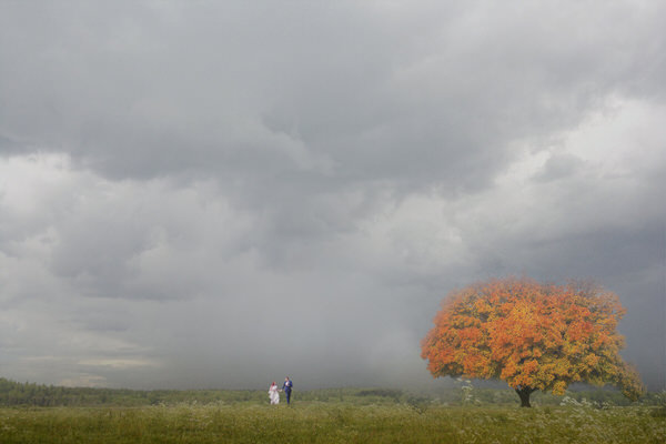 Photograph Pavel Pomoleyko Wedding Couple In The Field on One Eyeland