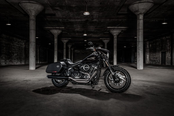 Photograph Andy Mahr Harley Davidson on One Eyeland