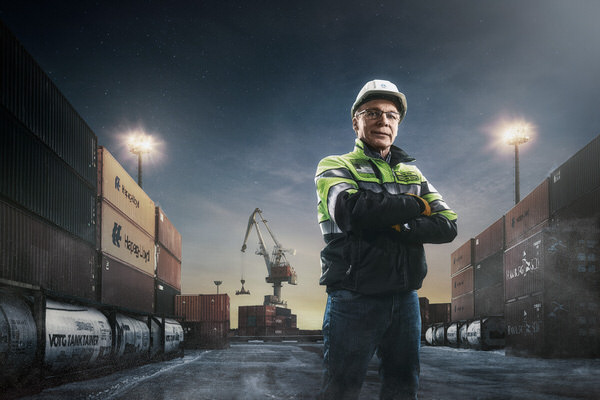 Photograph Onni Wiljami Kinnunen Port Worker on One Eyeland