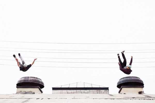 Photograph Duncan Nicholls Tempest Free Runners on One Eyeland