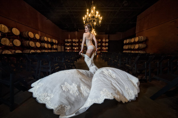 Photograph Vicens Forns Bride And Barrels on One Eyeland
