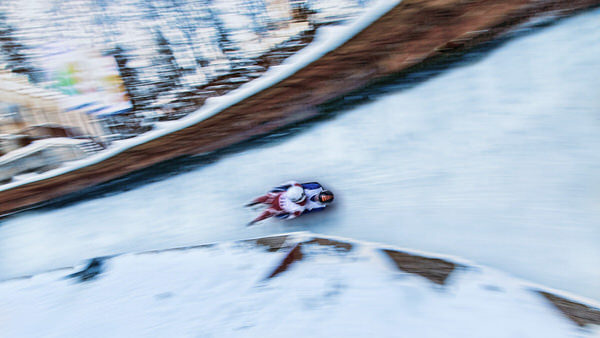 Photograph Dušan Ignác Sledging on One Eyeland