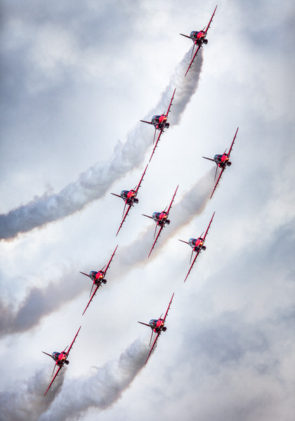 Photograph Rastislav Margus Royal Air Force Red Arrows on One Eyeland