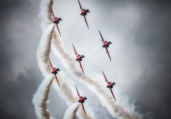 Photograph Rastislav Margus Royal Air Force Red Arrows on One Eyeland