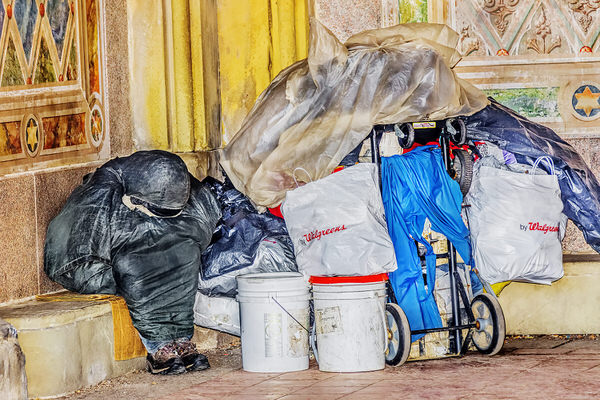 Photograph Mitchell Funk Homeless Man on One Eyeland