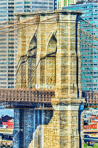 Photograph Mitchell Funk Brooklyn Bridge on One Eyeland